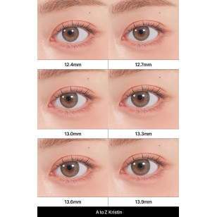 Hapa Kristin 1Day — A To Z Kristin(13.9mm) Brown 日抛 10片裝